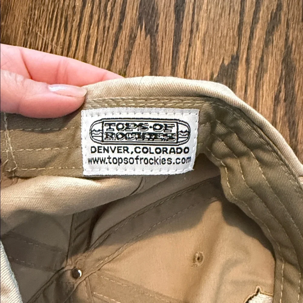Beige Cap with Black and Gold Logo (University of Colorado)